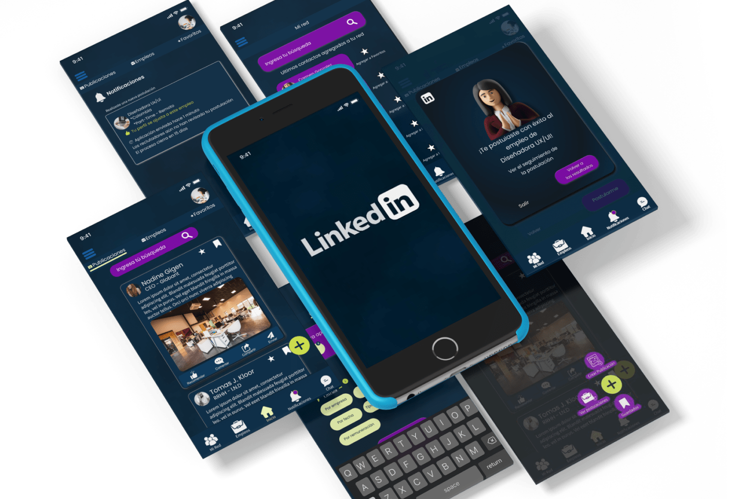 mockups linkedin